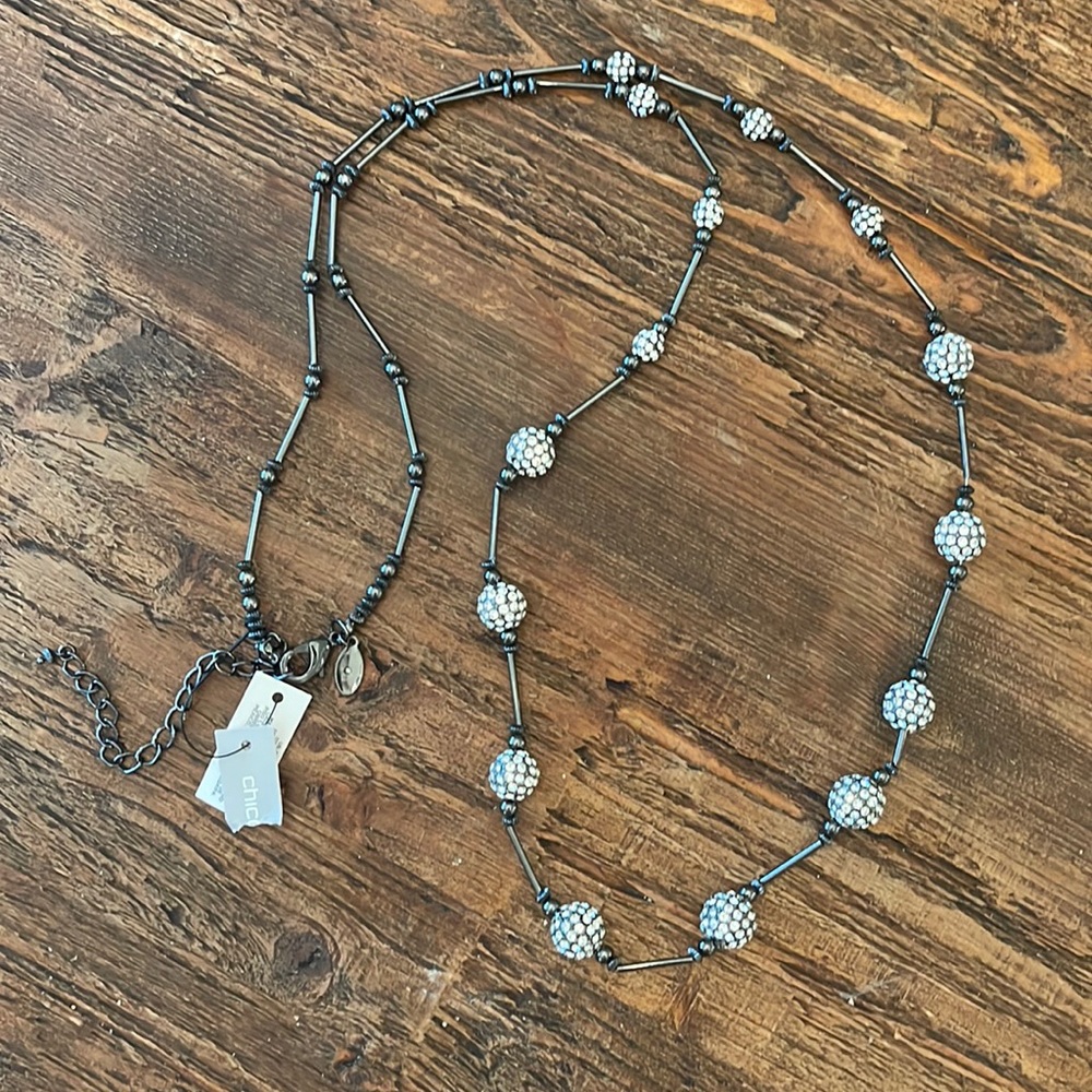 NWT Chicos Rhinestone Necklace